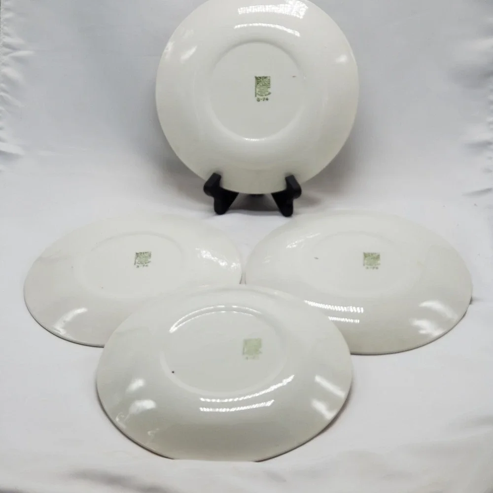 Set of 4 Royal Falcon Gift Ware Weatherby Stunning Plates Stoke-on-Trent England